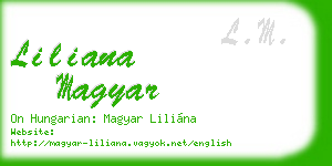 liliana magyar business card