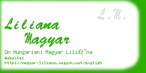 liliana magyar business card